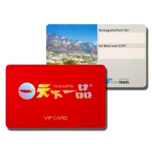 2 Beispiele für PVC-Chipkarten mit kundenspezifischen Designs